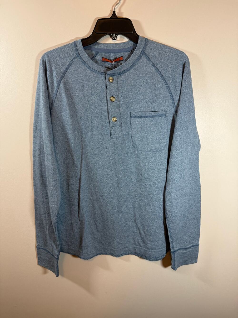 Men’s NWT M Blue The North Face Gorpcore Outdoor Breathable Henley Long Sleeve